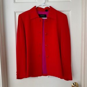 Vintage Dana Buchman Red Jacket